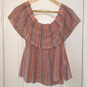 Lucky Brand Off The Shoulder Top